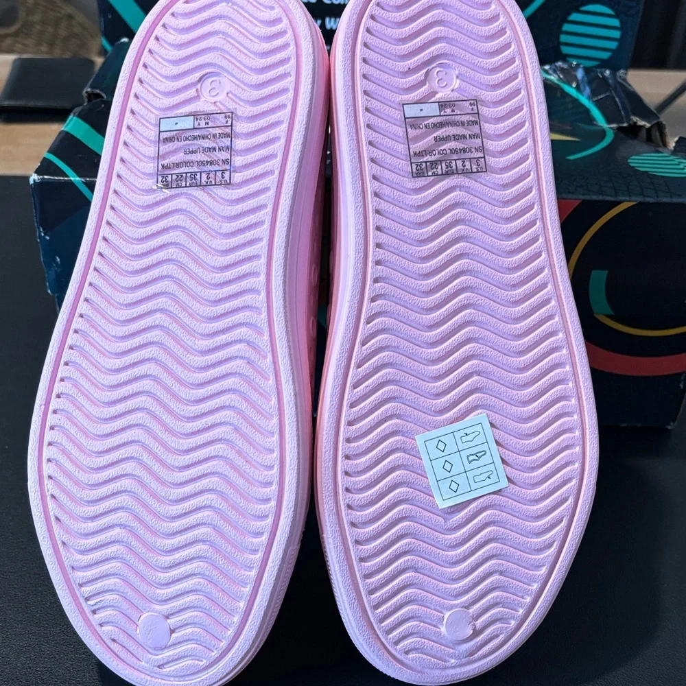 Skechers Kids Pink Guzman Lite Foamies Sneakers Shore Splash Size 3 kids - Picture 3 of 6